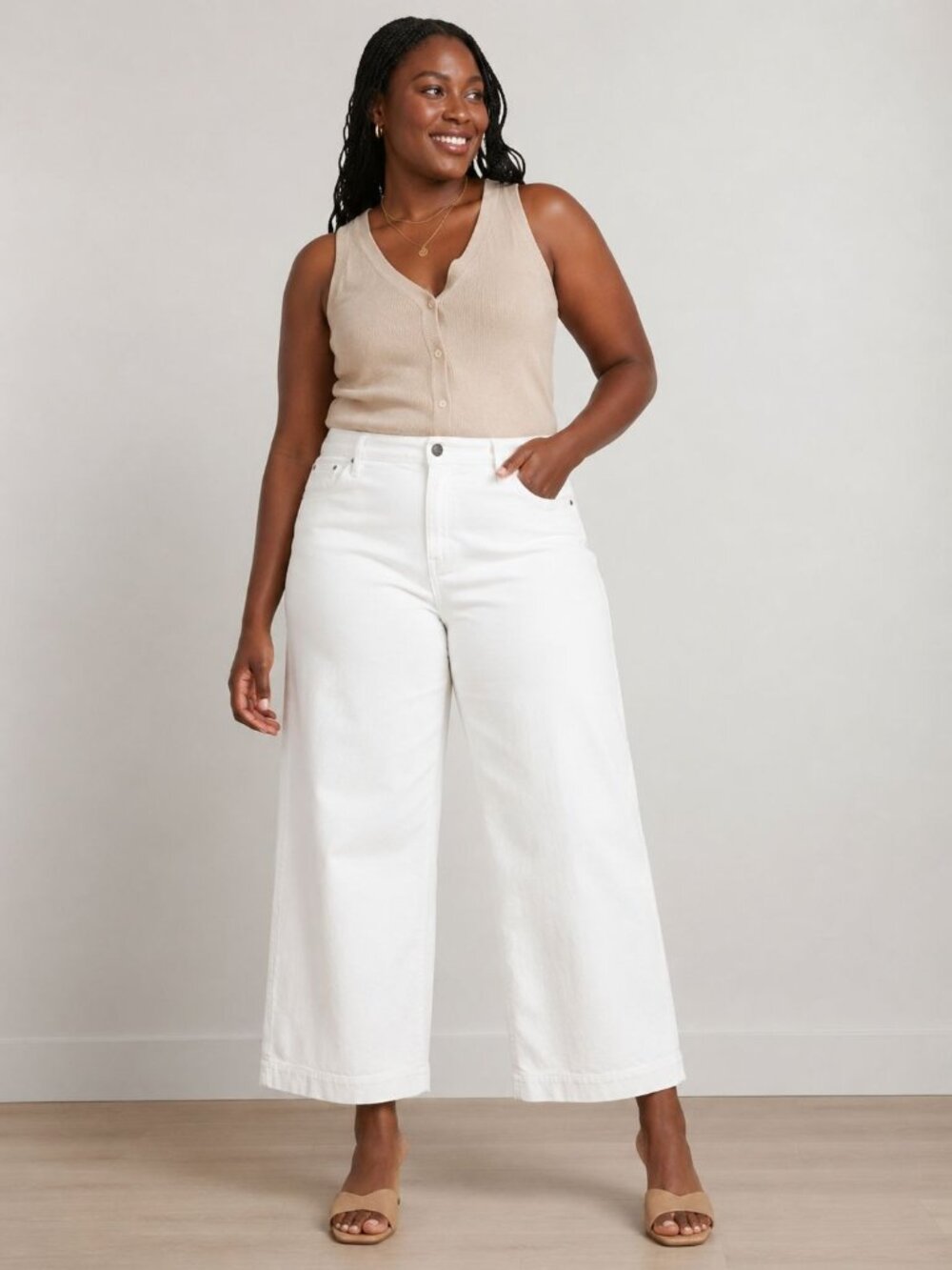 J. Crew White Wide Leg Jeans NWT High Rise Cropped Denim Pants Size 36